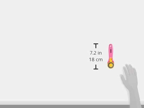 Olfa 1132645 45mm Fairy Floss Pink Splash Rotary Cutter, Multicolor...