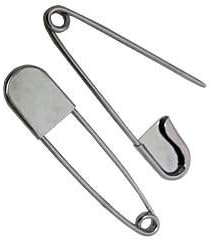 10 Pc Super Heavy Duty Jumbo 5" Stainless Steel Safety Pins crafting projects keys...
