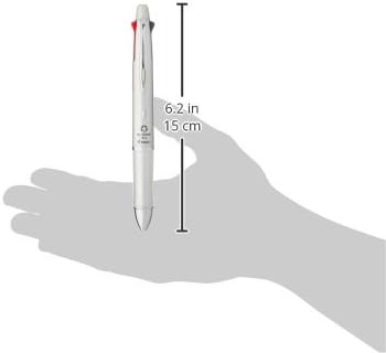 Pilot Mult Function Pen Dr. Grip 4+1, 0.7mm Acro Ink Ballpoint Pen, 0.5mm Mechanical Pencil, Silver (BKHDF1SF-SP)...