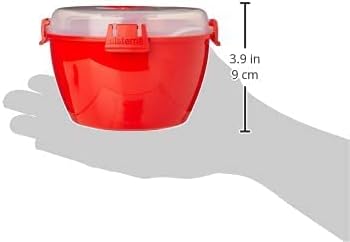 Sistema 1109ZS Microwave Collection Noodle Bowl 1 Count (Pack of 1) Red...