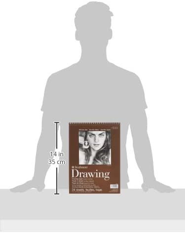 Strathmore Medium Drawing Spiral Paper Pad 9"X12"-24 Sheets -400400, Medium...