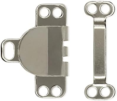 Lakesstory Metal Hook and Eye Nickel Sewing Hooks & Eyes Closure for Bra Trousers Skirt Jeans Dress and Sewing DIY Craft - 4 Sets in a Pack...
