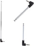 2 Pack 3.5mm Antenna FM AM Radio Telescopic 4 Sections Telescoping Antenna 1/8 inch Jack Plug Connector Retractable 8.5cm-25cm for Mobile Cell Pho...