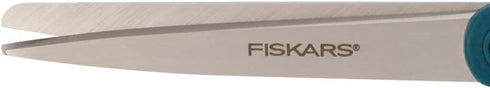 Fiskars Scissors, Stainless Steel Scissors All Purpose, 8 Inch, Adriatic Blue...