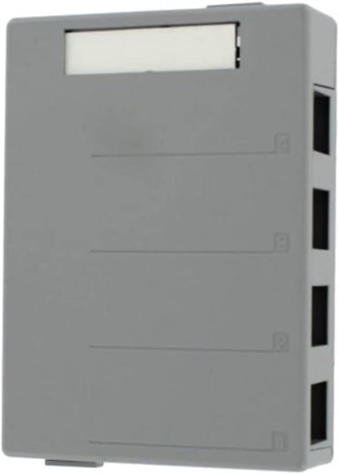 Leviton QuickPort Surface Mount Housing, 4-Port, 41089-4GP, Grey...