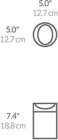 simplehuman, Brushed Stainless Steel 1.5 Liter / 0.4 Gallon Mini Countertop Trash Can...