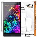 Orzly Razer Phone 2 Screen Protector, Triple Pack of Tempered Glass Screen Protectors for Razer Phone 2, Full Screen Coverage (Fits Razer 2 model ...