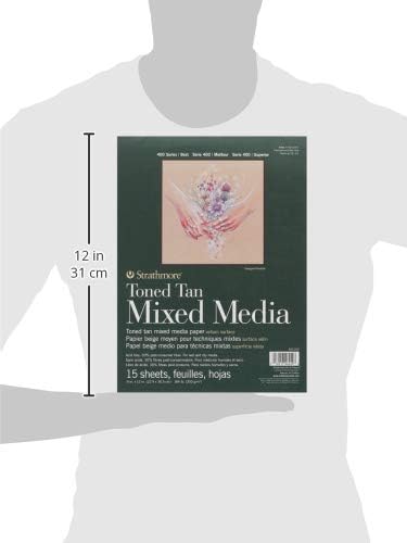 Strathmore Toned Mixed Media Paper Toned Tan 9"X12"-15 Sheets -62462209...