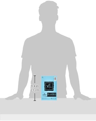 Canson XL Series Oil and Acrylic Paper, Foldover Pad, 5.5x8.5 inches, 24 Sheets (136lb/290g) - Artist Paper for Adults and Students...