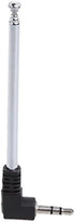 2 Pack 3.5mm Antenna FM AM Radio Telescopic 4 Sections Telescoping Antenna 1/8 inch Jack Plug Connector Retractable 8.5cm-25cm for Mobile Cell Pho...