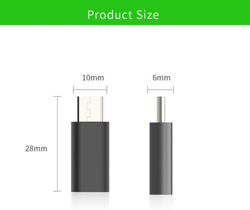 4 Pack Black Adapter - Female Lightning to Male USBC - Supports Charging and Data Transfer - Compatible with iPhone 15 15Pro Max Plus iOS Samsung ...