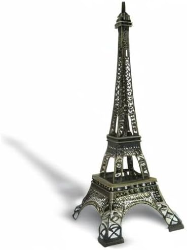 allgala 15" Eiffel Tower Statue Decor Alloy Metal, Bronze...