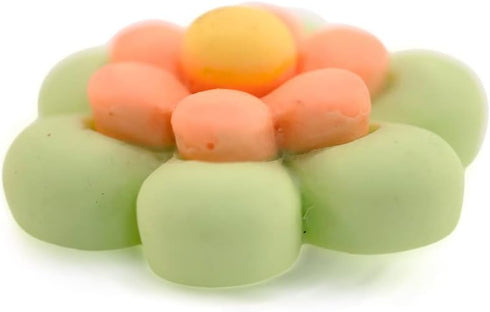 20 pcs Cute Green Resin Six Petals Flower Sewing Coat Buttons with Loop -20mm -13/16"...