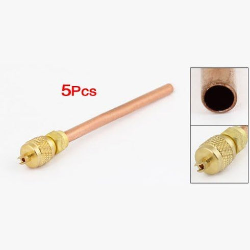 5 Pcs Air Conditioner Spare Part 6mm Copper Tube OD Filling Access Valve Monodirectional CT-340...