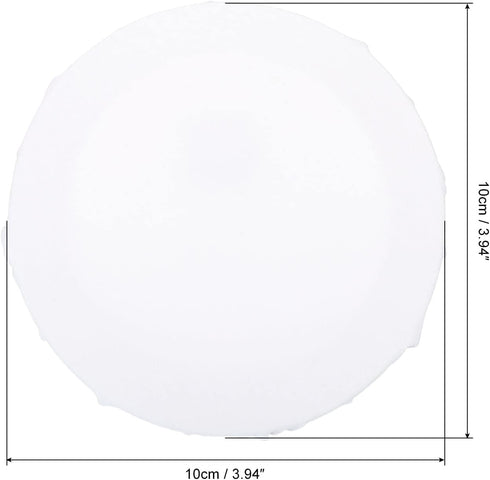 PATIKIL Paint Canvases Panel for Painting, 4 Pack 4x4 Inch Round Wood Frame Stretched Blank Art Board Panels for Acrylic, Oil, Tempera Painting, W...