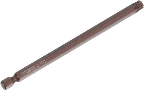 10pcs T40 Torx Bit 1/4" Hex Shank 4" Length Magnetic Security Star Screwdriver Power Tool, Red...