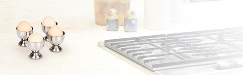 Egg Cup, Anwenk Egg Tray Stainless Steel Soft Boiled Egg Cups Holder Stand Dishwasher Safe (4 Packs)...