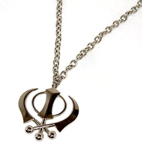 S,S Store Silver Colour Khanda For Car Rear Mirror(Car Hanging)...