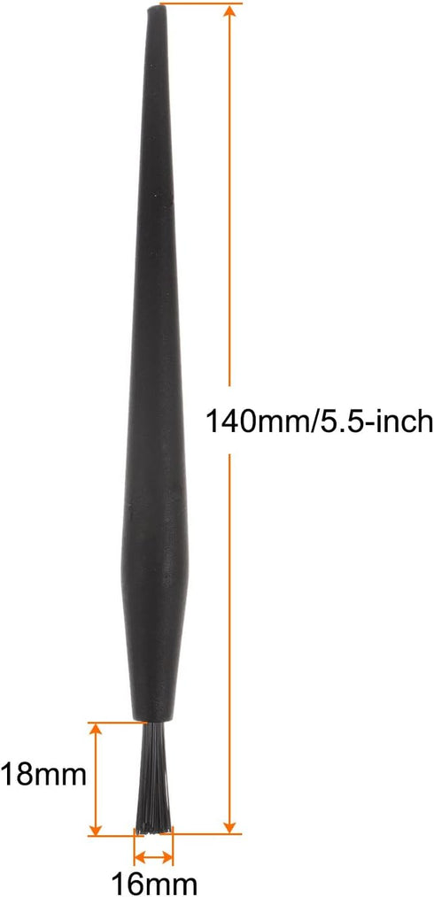 3pcs Anti-Static Cleaning Brush 18mm Dia PV Plastic Conductive Bristles Small Narrow Anti Static ESD Brushes for Clean PCB Laptop Keyboard Fan...