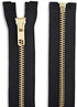 60 inch Metal Zipper Black 60” Gold Brass Metal Heavy Duty Zippers Separating Sewing Zipper Craft Zippers...