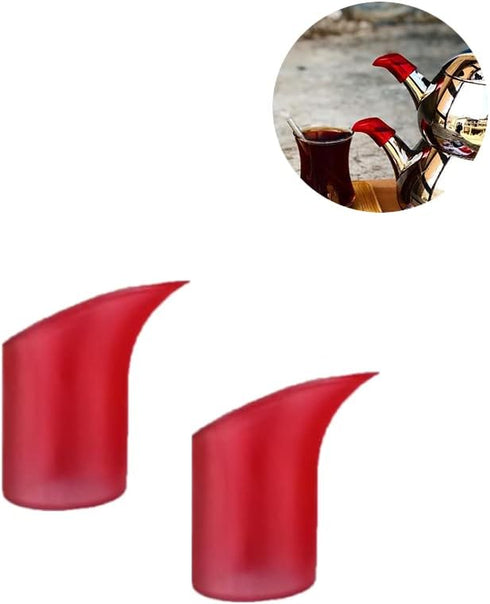 2pcs Teapot Coffeepot Spout Cover Sleeve Leak-proof Drip-proof Silicone Spout Pourer...
