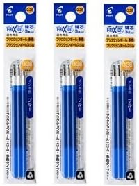 Pilot Gel Ink Refills for FriXion Ball 3 Gel Ink Multi Pen & FriXion Ball Slim 038 Gel Ink Pen, 0.38mm, Blue Ink, 3 Packs 9 refills total Value Se...
