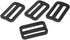 CooBigo 12 Pack Plastic Buckles for Straps 1-1/2 Inch Tri-Glide Slide, Plastic Slide Clip Heavy Duty Adjustable Webbing Tri-glides Slider Buckle f...