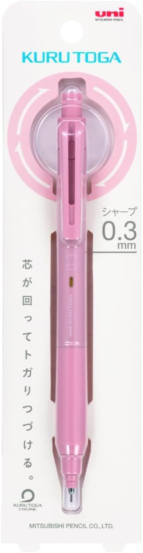 Mitsubishi Pencil Mechanical Pencil Kurutoga KS 0.3 Coral Pink M3KS1P.66...