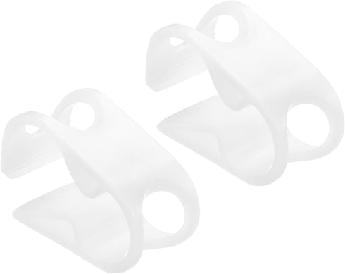 PATIKIL Plastic Tube Tubing Clamps, 2Pcs 3/8" - 5/8" Tube OD Adjustable Precise Flow Control Hose Clamp Clip for Laboratory Pinch Valve, White...