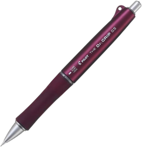 PILOT HTDG-90R-BO The Doctor Grip Mechanical Pencil, 0.02 inches (0.5 mm), Bordeaux...