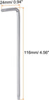 T20 Tamper Proof Torx Star Key Bit Wrench L Shape 4.57" Long Arm High Carbon Steel Hand Tool for Automotive/Daily Repairs...