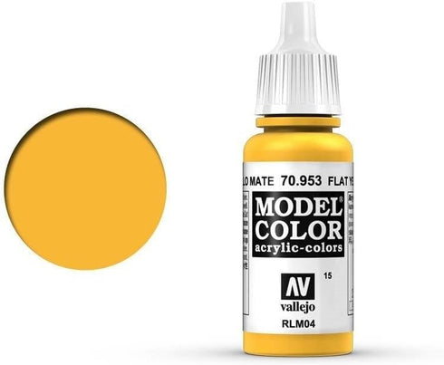 Vallejo Acrylic Paint, Flat Yellow...