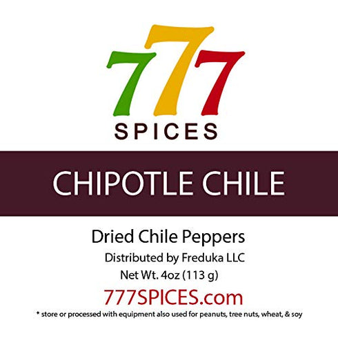 4oz Chipotle Meco Dried Whole Chile Seco Peppers, Chili Pods for Authentic Mexican Food, Heat-Sealed Resealable Bag...