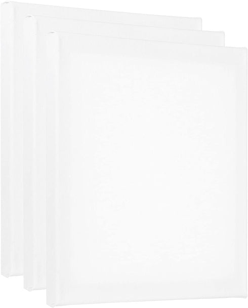 PATIKIL Paint Canvases Panel for Painting, 3 Pack 10x10 Inch Square Wood Frame Stretched Blank Art Board Panels for Acrylic, Oil, Tempera Painting...