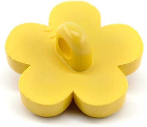 20 pcs Cute Resin Little Yellow Flowers with Shank Sewing Coat Buttons -18mm -11/16"...