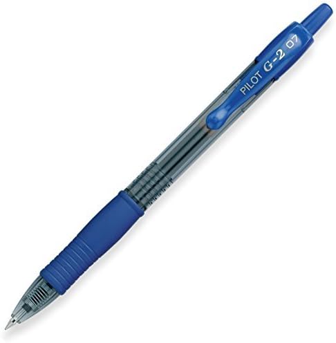 Pilot G2 pens retractable Gel Roller ballpoint 07 Fine point Black, Blue & Red Bundle (6)...