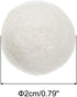 PATIKIL Wool Felt Balls Beads Wool Felting Pom 2cm 20mm White for Home Crafts Handcrafts Project DIY Pack of 10...