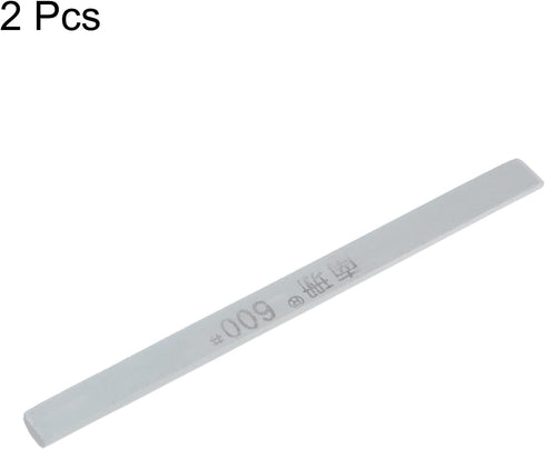 2pcs Sharpening Stones 600 Grit Half Round Green Silicon Carbide Knife Whetstone...