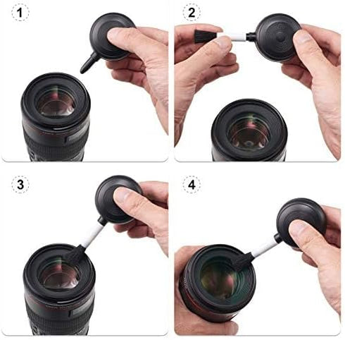 Camera Cleaning Kit with Camera Cleaning Pen Brush, Air Blaster Blower and Lens Brush Blower Brush Dust Cleaner for Lens, Camera, SLR, Telescope, ...