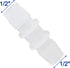 Plastic Hose Barb Fitting, 1/2" x 1/2" Pipe Connectors, Barbed Splicer Mender Joint Adapter Union Fitting, 6 Pcs...