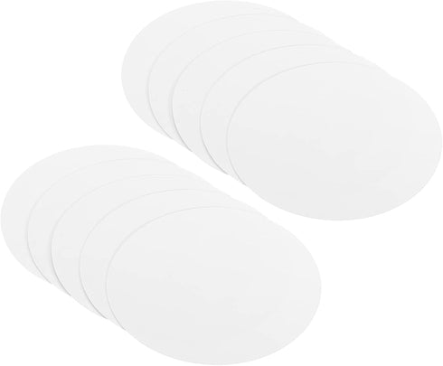 PATIKIL 3-inch Round Cardboard Paper, 50 Pcs Blank Disc Circles Slices for Party Decorations DIY Craft Arts Drawing Painting Writing, White...