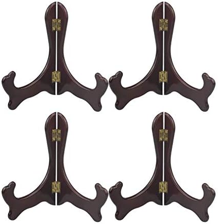 Artliving 6 inch wood-like Easels Plate Stand Holder Display Stands -Set of 4...