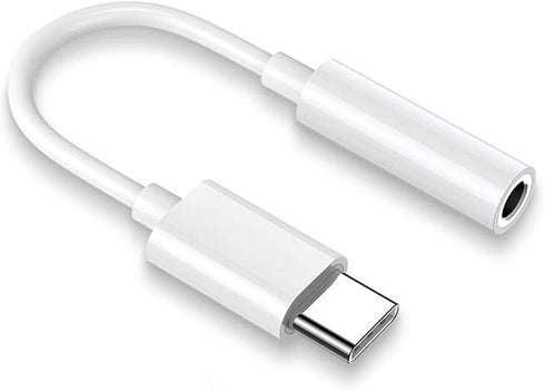 USB-C to 3.5 mm Headphone Jack Adapter for Apple iPhone 15, iPad Pro, MacBook Pro/Air, Samsung S23/ S22 Ultra, Pixel 7 and More (White - 1 Pack)...