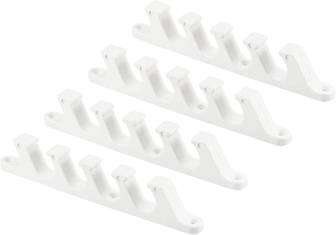 PATIKIL Chaise Adjustment Bracket, 4 Pack 5 Position Lawn Furniture Multi Position Back Support Adjuster for Outdoor Lounge Patio, White...