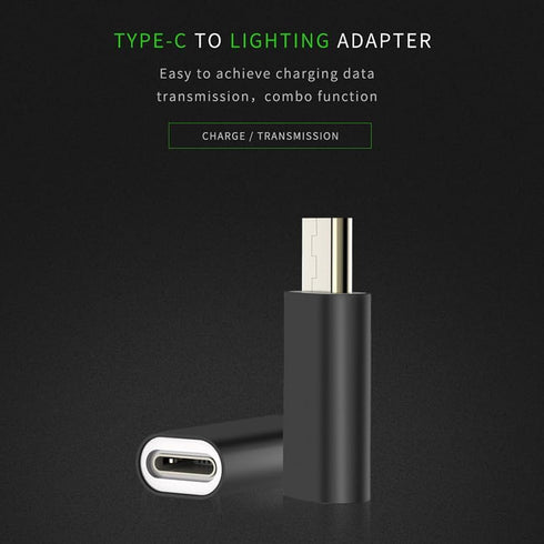 4 Pack Black Adapter - Female Lightning to Male USBC - Supports Charging and Data Transfer - Compatible with iPhone 15 15Pro Max Plus iOS Samsung ...