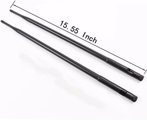 1.3ft 2X 10dBi WiFi Bluetooth Antenna Dual Band Omni Directional Antenna 2.4Ghz/5Ghz RP-SMA Male Long Range for Wireless Wi-Fi Router Network Devi...