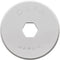 OLFA 18mm Rotary Cutter Replacement Blades, 2 Blades (RB18-2) - Stainless Steel Circular Rotary Fabric Cutter Blade for Crafts, Sewing, Quilting, ...