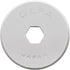 OLFA 18mm Rotary Cutter Replacement Blades, 2 Blades (RB18-2) - Stainless Steel Circular Rotary Fabric Cutter Blade for Crafts, Sewing, Quilting, ...