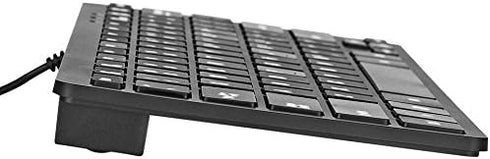 iKKEGOL USB Mini Slim Wired 78 Key Small Super Thin Compact Keyboard for Desktop Laptop PC Win 7 Mac (Black)...