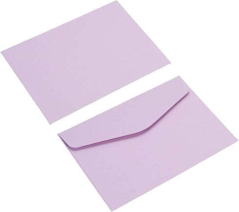 PATIKIL Mini Envelopes, 60 Pack 4.5 x 3.2 Inch Paper Blank Small Items Storage Business Card Holder for Greeting Note Party, Light Purple...